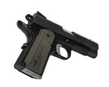 Pachmayr G10 Tactical Grips 1911 Officer Green/Black Grappler