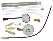 King Tool Kit Lampe d'Inspection Fibre Optique 9 Pièces