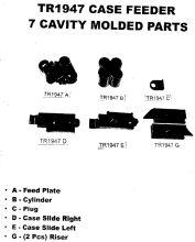 Lee Parts Uni Case Feed 7 Cav Molded Parts      