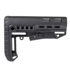 Kiro CRAS Compact Rapid Adjustment Stock for AR15 with QD Sling Mount Black (Mil-Spec)
