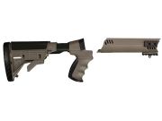 Advanced Technology Talon Tactical 6-Position Collapsible Stock and Forend Set with Triton Mount & Scorpion Recoil System Mossberg 500, 590, 835, Maverick 88 12 Gauge Desert Tan 