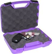 MTM Single Pistol Handgun Case Single Up To 4" Revolver Purple