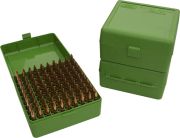 MTM Ammo Box 50 Round Flip-Top 22-250 243 308 Win 220 Swift Green   